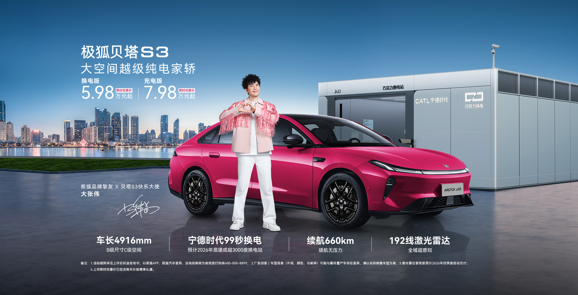北汽极狐贝塔S3正式上市