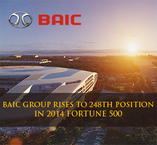 BAIC Group Listed as 248th in 2014 Fortune 500