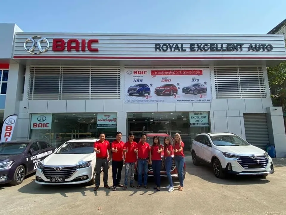 Two BAIC exclusive showrooms Open in Rangoon